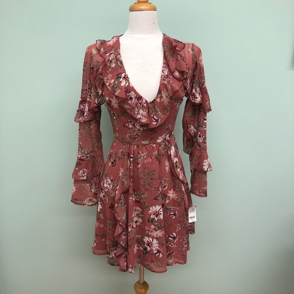 Wayf Dresses & Skirts - Wayf | Women's Floral Print Dress | Rose | Small